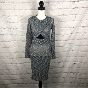 NWOT Black Bead Bodycon Dress Sz Small